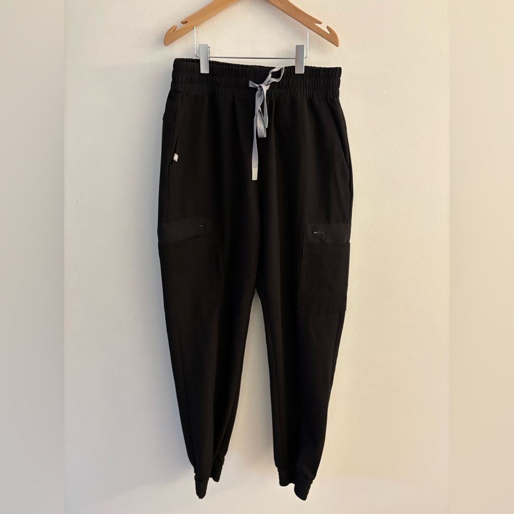 Figs Black Uman Jogger Track Pants